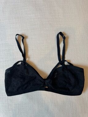 Silence + Noise Urban Outfitters Black Lace Bralette with Adjustable Straps